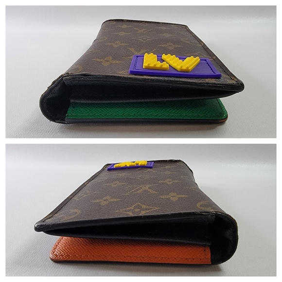 LOUIS VUITTON LV Logo Rubber Patch Brazza Long Wallet - Picture 13 of 13